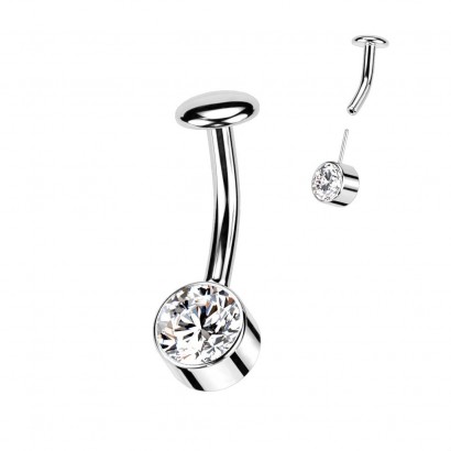 PUSH IN piercingu do pupíku TITAN (čirá)