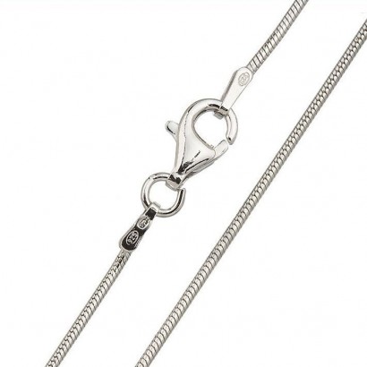 Stříbrný řetízek - had 1 mm (45 cm, 3,10 g)