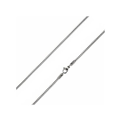 Ocelový řetízek čtvercový, tl. 1,5 mm (55 cm)