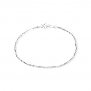 Stříbrný náramek 18 cm