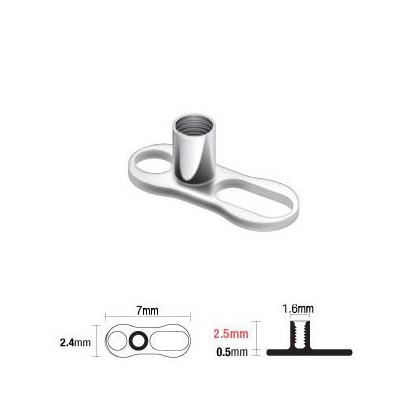Microdermal base - kotva 1,6 mm (výška závitu 3 mm)