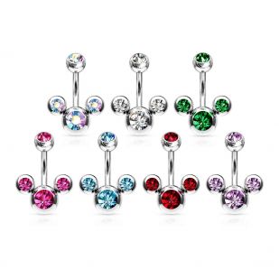 Piercing do pupíku - banánek mickey