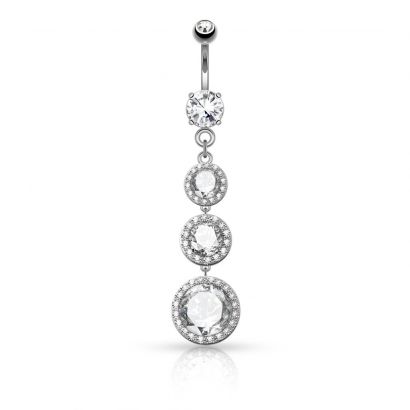 Luxusní piercing do pupíku