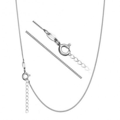 Stříbrný řetízek ”pancer”, tl. 1 mm (38 cm + 3 cm, 1,80 g)