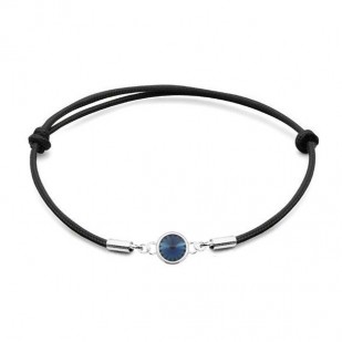 Stříbrný náramek s Crystals from Swarovski® Montana Blue