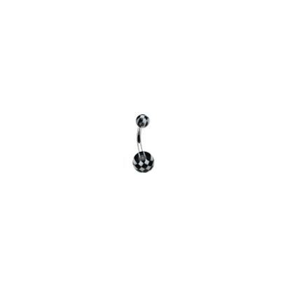 Piercing do pupíku - banánek (černá)