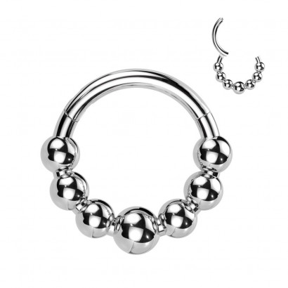 Segment kruh - helix / cartilage / tragus / septum piercing TITAN (1,2 x 10 mm)