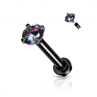 Piercing do brady / cartilage / tragus (1,2 x 8 mm, 3mm kámen)