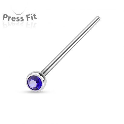 Variabilní piercing do nosu (modrá)