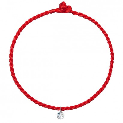 Kabbalah náramek proti uhranutí s krystalem Swarovski 73031.1 - 16cm