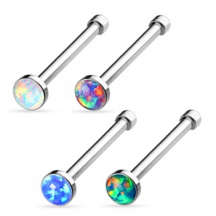 Piercing do nosu - opál