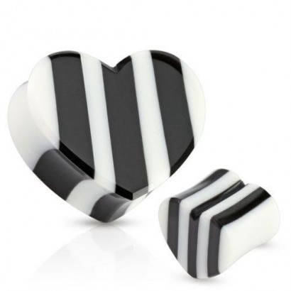 Plug srdce z rohoviny a kosti (10 mm)