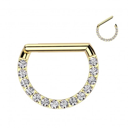Piercing segment půlkruh TITAN (1,2 x 10 mm)