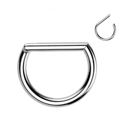 Piercing segment půlkruh TITAN (1,2 x 10 mm)