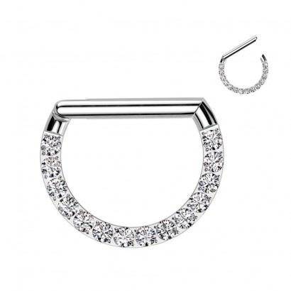 Piercing segment půlkruh TITAN (1,2 x 8 mm)