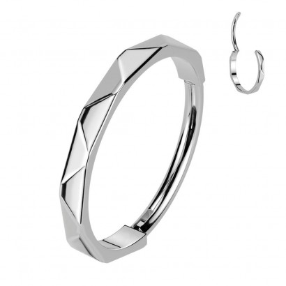 Segment kruh - helix / cartilage / tragus / septum piercing TITAN, 0,8 x 6 mm