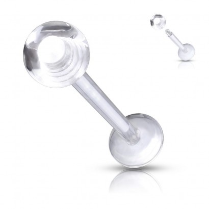 Piercing do brady - labreta BioFlex (1,2 x 6 x 3 mm)
