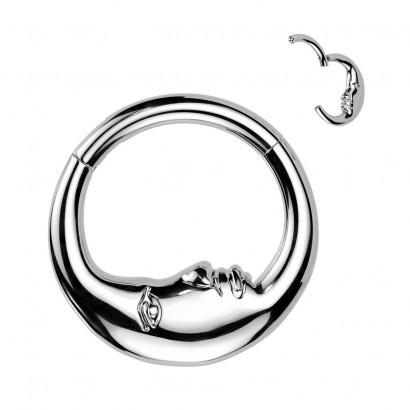 Segment kruh měsíc - helix / cartilage / tragus piercing (1,2 x 10 mm)