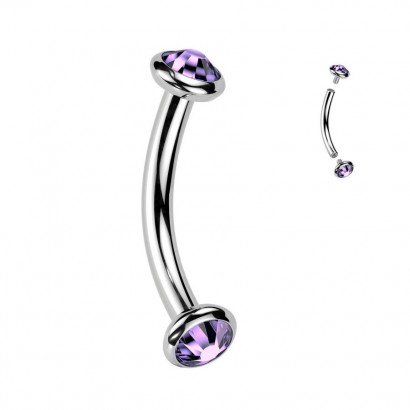 Piercing do obočí TITAN (růžová)