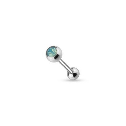 Piercing do jazyka - opalit (zelená)
