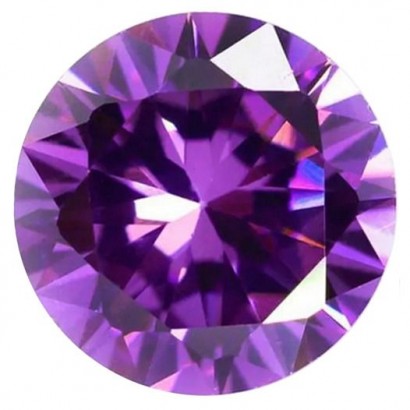 CZ Kubický zirkon - Amethyst, 100 ks (2 mm)
