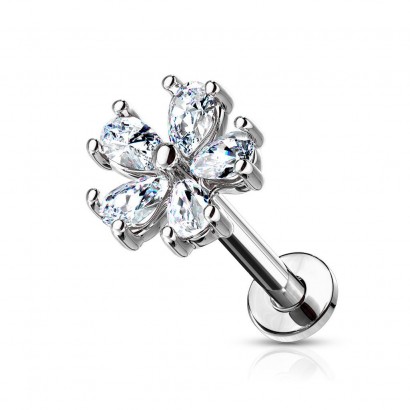 Piercing do brady - labreta kytička (1,2 x 6 mm)