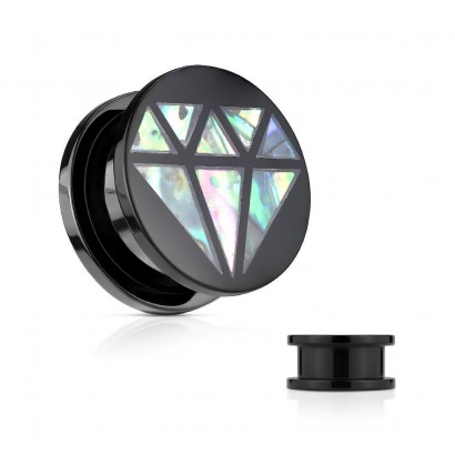 Akrylátový plug s perletí (14 mm)