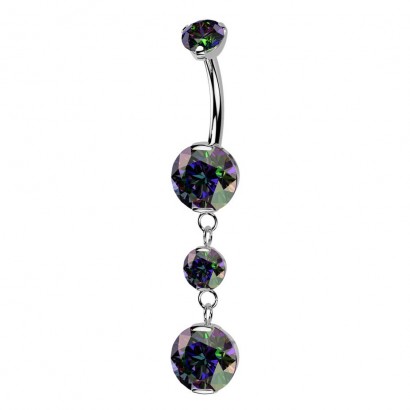 Visací piercing do pupíku - TITAN