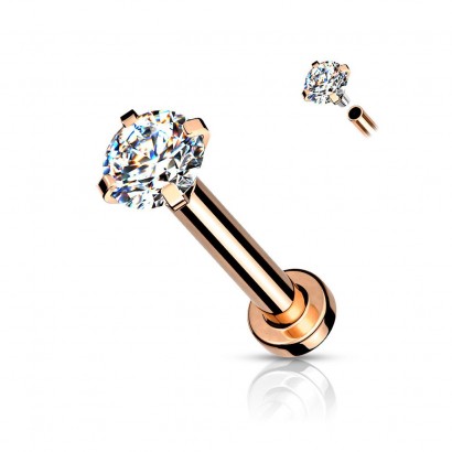 Piercing do brady / cartilage / tragus 1,2 x 8 mm (2 mm)