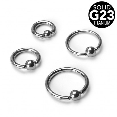 Piercing - kruh titan tl. 1,0 mm (1 x 8 x 3 mm)