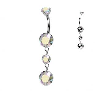 Visací piercing do pupíku - TITAN