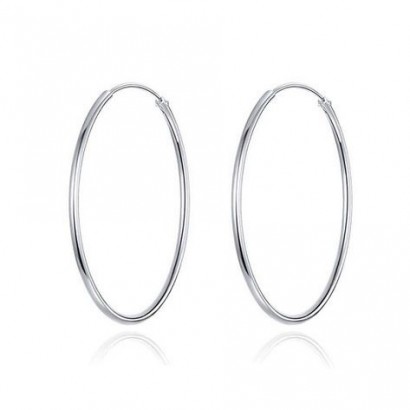 Stříbrné dámské náušnice kruhy 18 mm