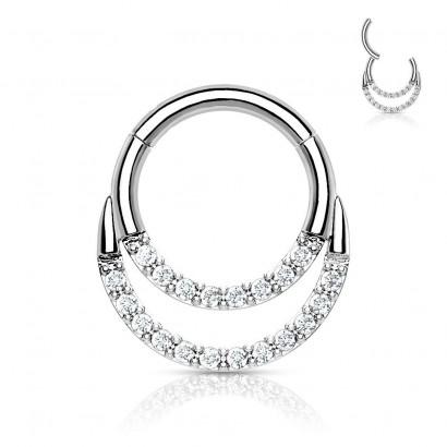 Piercing kruh segment dvojitý (1,2 x 10 mm)