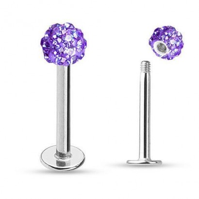 Piercing do brady - labreta s krystaly