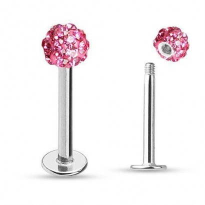 Piercing do brady - labreta s krystaly