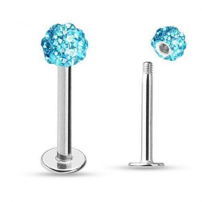 Piercing do brady - labreta s krystaly