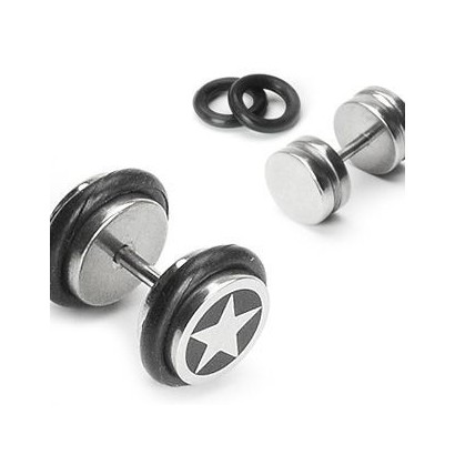 Falešný piercing s motivem hvězdy