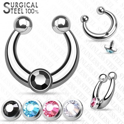 Falešný piercing do nosu - septum