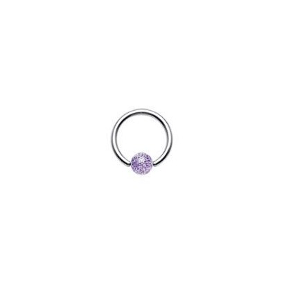 Piercing - kruh (fialová)