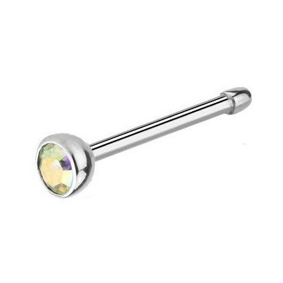 Piercing do nosu - kamínek (duhová)