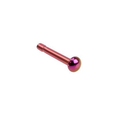 Piercing do nosu - půlkulička (fialová, 0,7 x 7 mm)