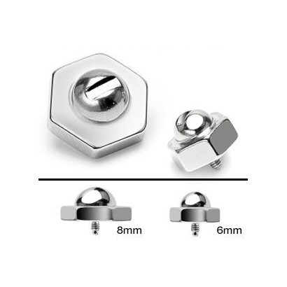 Microdermal ozdobná část - šroub (6 mm)