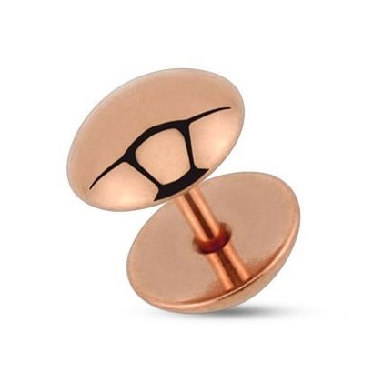 Falešný piercing do ucha (růžové zlato)