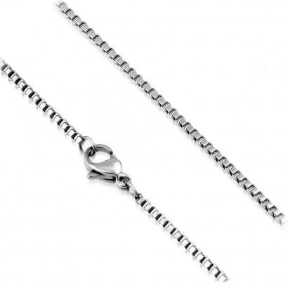 Ocelový řetízek čtvercový, tl. 2 mm (50 cm)