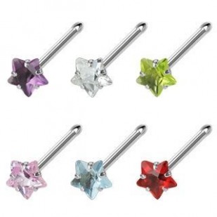 Piercing do nosu - hvězda