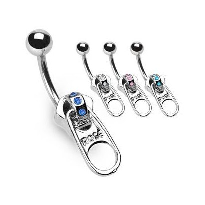 Piercing banánek chirurgická ocel Zip HWNSLF393