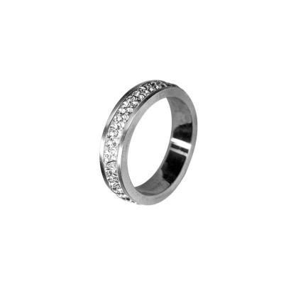 Prsten chirurgická ocel se Swarovski krystalky RSSW02 crystal