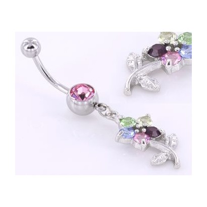 Piercing do pupíku květina PPMN1420
