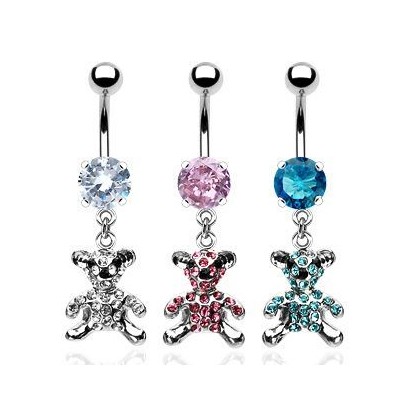 Piercing do pupíku medvídek HWNSQ0817