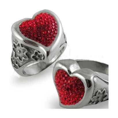 Prsten chirurgická ocel s krystalky Swarovski PBFDRG025